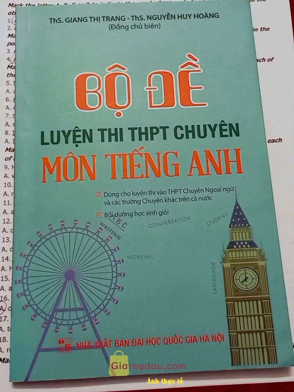 Giảm giá [Mã giảm 20%] Sách Bộ Đề Luyện Thi THPT Chuyên Môn Tiếng Anh. Sách chất lượng, cuối sách còn kèm theo tài liệu tham khảo.. Shop. 