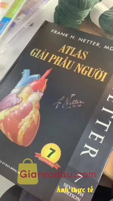 Giảm giá Sách Atlas Giải Phẫu Người. Sách rất chất lượng, không có chuyện bong tróc như mình lo sợ, màu. 