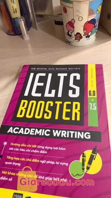 Giảm giá [Mã giảm 27%] Sách Ielts Booster Academic Writing. Sách phù hợp học từ band 5 lên band 7.. Được shop tặng kèm một. 