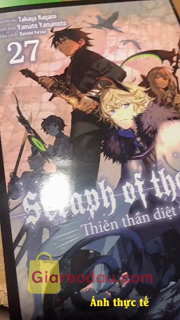 Giảm giá [Mã giảm 3%] Sách Seraph Of The End - Thiên Thần Diệt Thế - Tập 27. Giao nhanh đóng gói sản phẩm kĩ. Truyện đẹp thiết kế xinh. Nchung. 