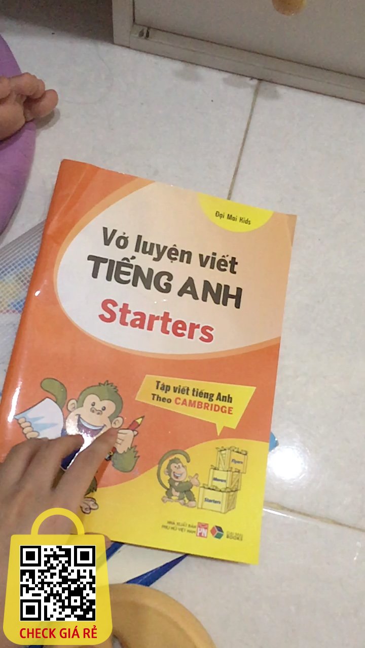 Giảm giá [Mã giảm 30%] Sách Vở Luyện Viết Tiếng Anh Starter Flayer Mover Tập viết tiếng anhtheo Cambridge. Mình mua để kèm bé chuẩn bị cho kỳ thi starter. Ndung khá đầy đủ. 