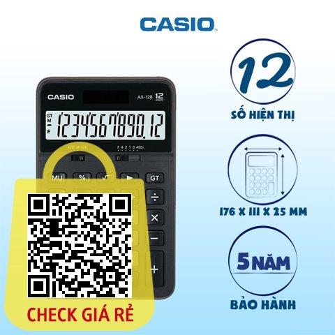 Máy tính để bàn Casio AX-12B CHÍNH HÃNG