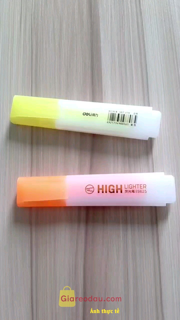 Giảm giá [Mã giảm 44%] Bút Highlight Bút Nhớ Dòng Đánh Dấu Dạ Quang Take Note Ghi Chú Deli Bút Highlighter Cute S625 Pastel Nhanh Khô Giá Rẻ. Sản phẩm đẹp, Đúng với mô tả, chất lượng tốt, màu sáng đúng. 