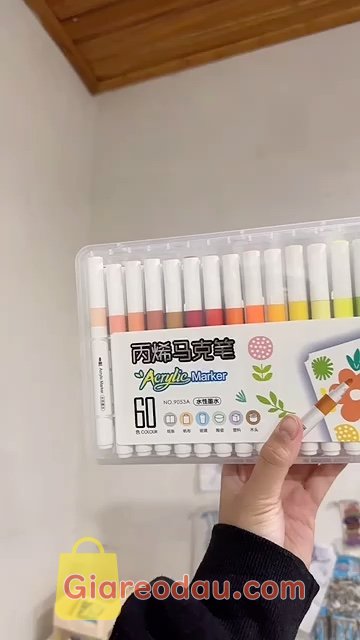 Giảm giá [Mã giảm 53%] Bút Màu Acrylic Marker 12/24/36/48/60 Cao Cấp Màu Sắc Tươi Sáng - Bút Lông Màu. Tuyệt vời!!!! Mình mê màu sắc wow, giao đến nhanh ghê. Sản phẩm. 