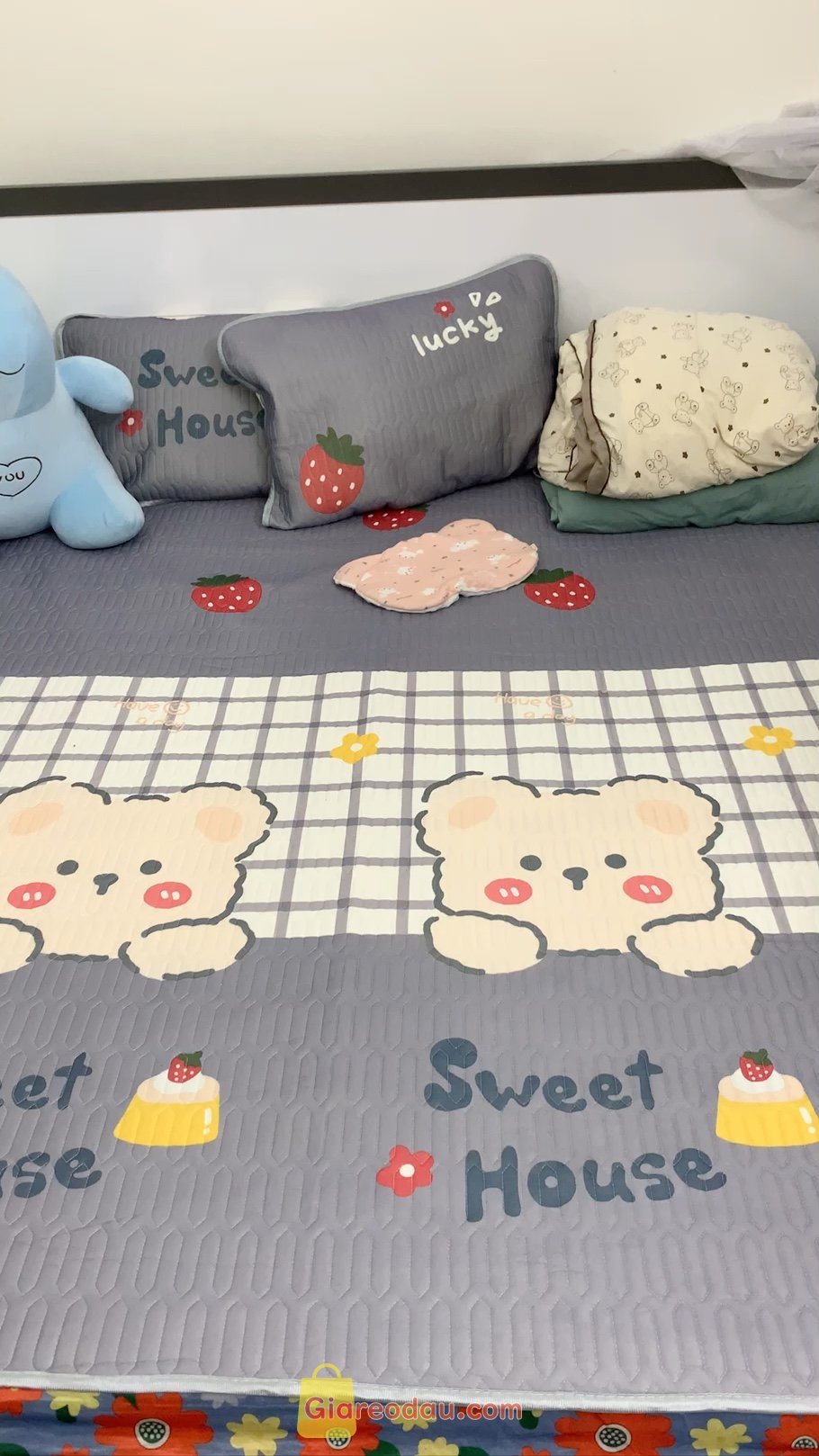 Giảm giá [Mã giảm 57%] Chiếu Điều Hòa Cao Su Non Latex 5D New 2024 - Chiếu 5d cao su non siêu mát tặng kèm 2 vỏ gối. Cầm chắc tay sang xịn mịn lắm a. Màu siêu cưng mk rất ưng. Sẽ ủng. 