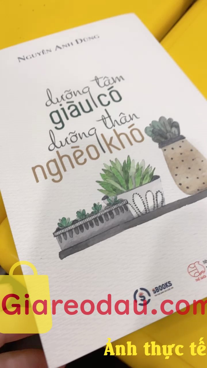Giảm giá Sách Dưỡng tâm giàu có dưỡng thân nghèo khó. Sách khá hay ạ. Bìa đẹp. Mk mua cả ship là 23k. Rất đáng mua ạ.. 
