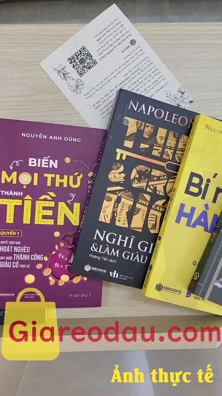 Giảm giá [Mã giảm 19%] Nghĩ Giàu & Làm Giàu. Shop giao hàng nhanh, đủ hàng, đóng gói riêng từng cuốn rất cẩn. 