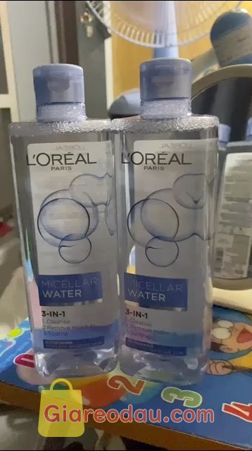 Giảm giá [Nhập CPD33199K giảm 10% đơn từ 199K] Bộ 2 nước tẩy trang đa năng 3in1 tươi mát L'Oreal Paris (xanh dương nhạt) 400ml. Giao hàng nhanh 2 ngày là tới ạ, đóng gói cẩn thận, chai nhựa đẹp. 