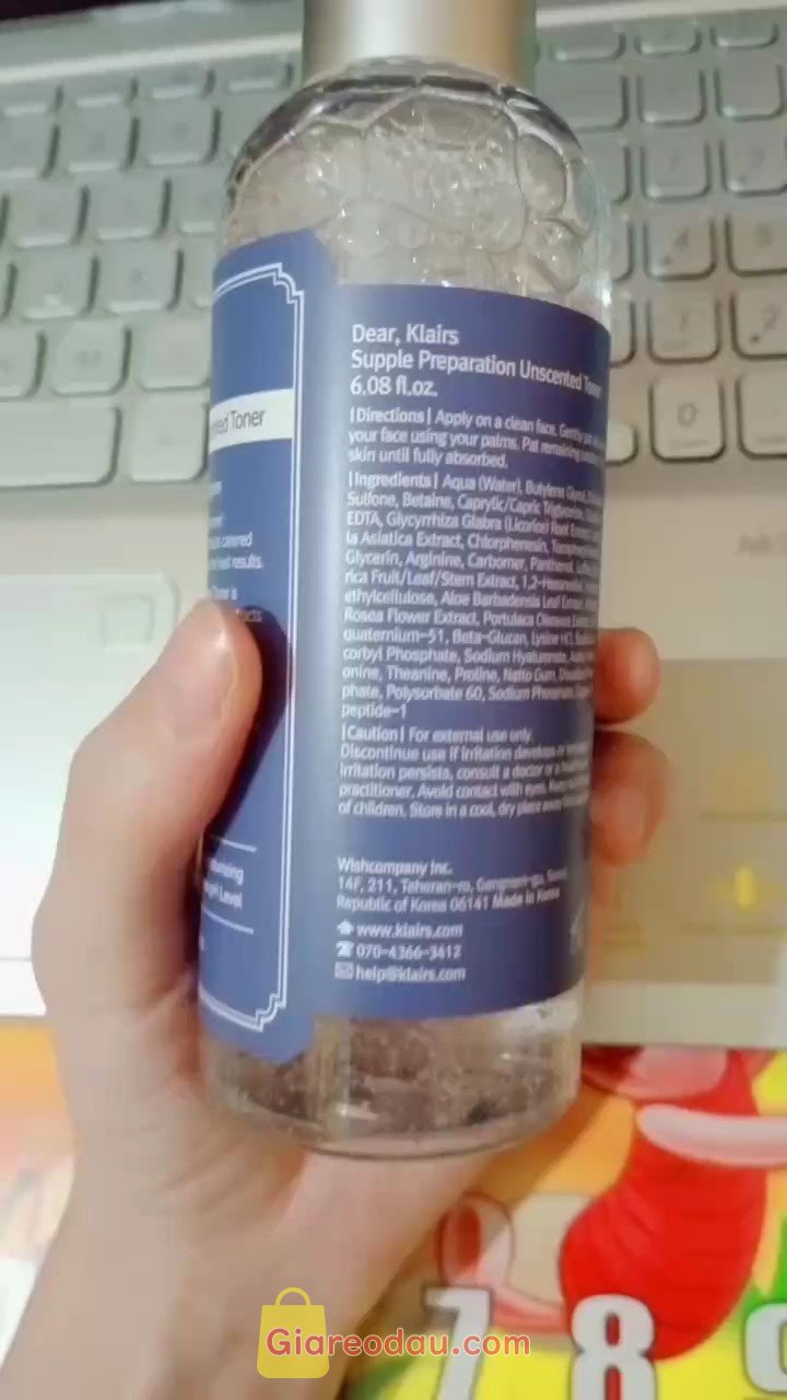 Giảm giá [Mã giảm 34%] Nước Hoa Hồng Không Mùi Dear Klairs Dưỡng Ẩm Da Và Làm Mềm Da Supple Preparation Unscented 180ml. Lúc đầu mua em này mình cùng khá là phân vân vì mọi người bảo. 