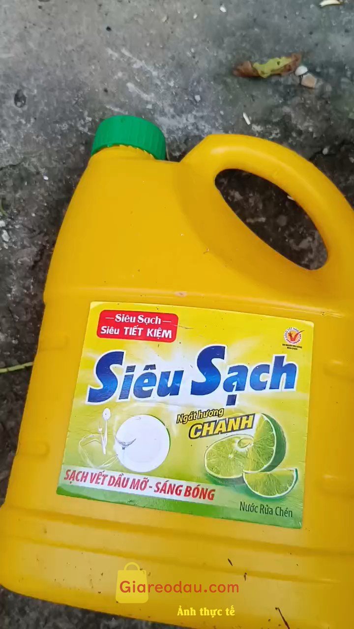 Giảm giá [Mã giảm 28%] Nước rửa chén siêu sạch chanh 1 - 4kg NS140 sạch bóng viết dầu mỡ hương chanh thơm mát Lixco Vietnam. Đã mua hàng của shop lần 2, nước rửa bát siêu sạch  rửa thích. 