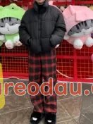 Giảm giá [Mã giảm 92%] Quần Kẻ Nữ Ống Rộng Cạp Chun Caro Lưng Cao Dáng Rộng Ống Suông Ulzzang Full Màu BY CHANN. quần đẹp hmm theo mình quần vải cứng cũng k mỏng mặc oke xinh lém. 