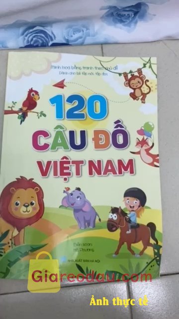 Giảm giá [Mã giảm 5%] Sách 120 câu đố Việt Nam (dành cho bé tập nói - tập đọc minh họa theo chủ đề). . 