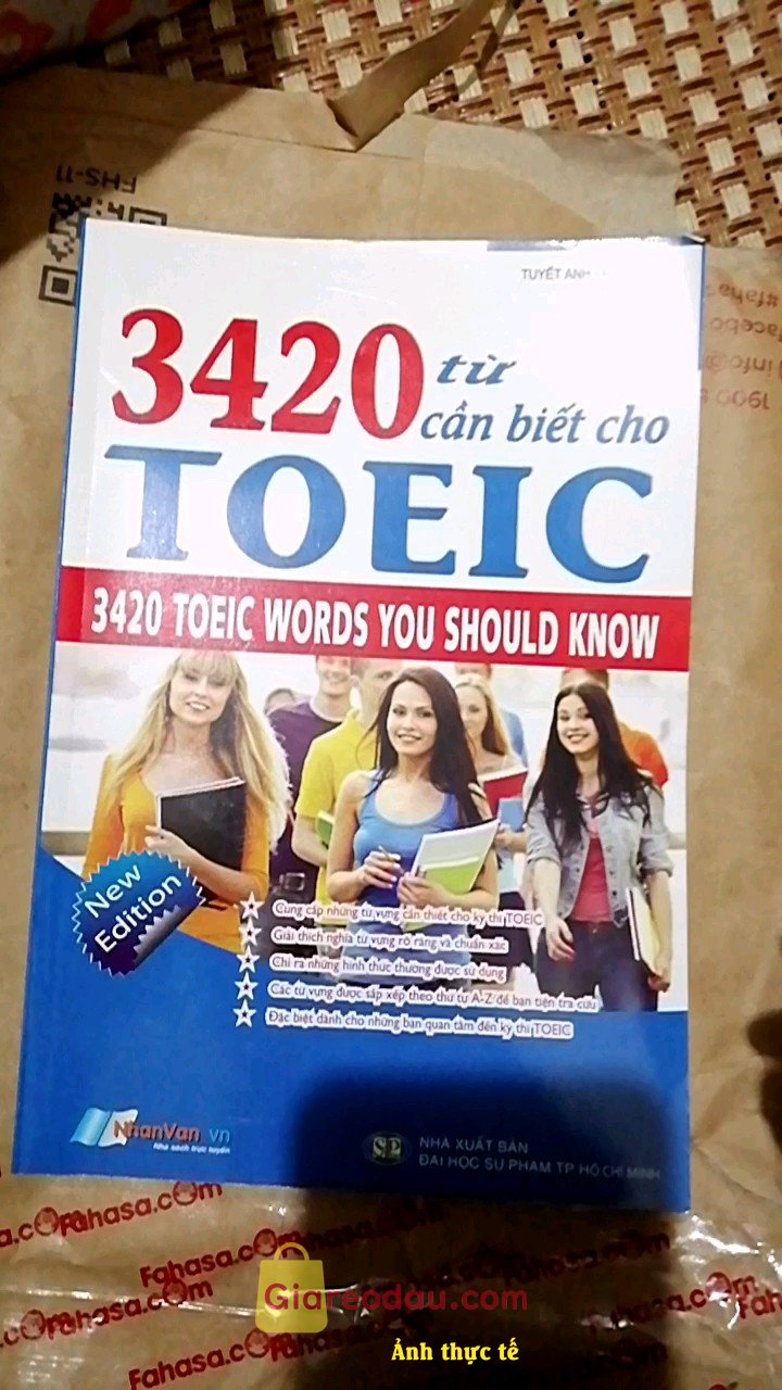 Giảm giá [Mã giảm 20%] Sách 3420 Từ Vựng Cần Biết Cho TOEIC. Sách đúng như mô tả, chất lượng giấy ok, có rất nhiều từ vựng. 