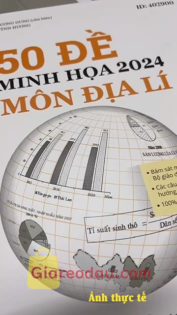 Giảm giá [Mã giảm 26%] Sách 50 Đề Minh Họa 2024 Môn Địa Lí MOON. giao hàng nhanh, đóng gói cẩn thận, sách thơm xỉu lun, giải đề rốp. 