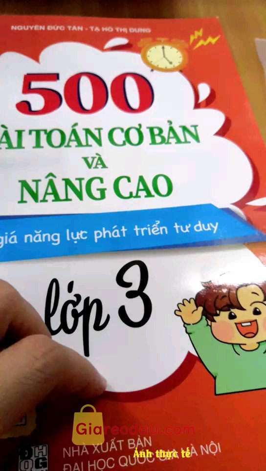 Giảm giá Sách 500 bài toán cơ bản và nâng cao Đánh giá năng lực phát triển tư duy lớp 3 (mới 2022). Sách đẹp. Trình bày rõ ràng, có các bài ôn tập và đề luyện tập.. 