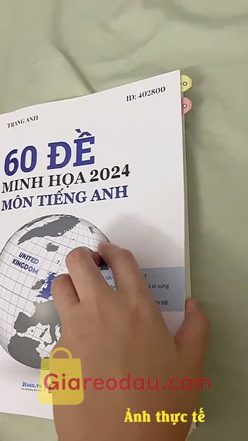 Giảm giá [Mã giảm 26%] Sách 60 đề minh họa 2024 môn Tiếng Anh. . 