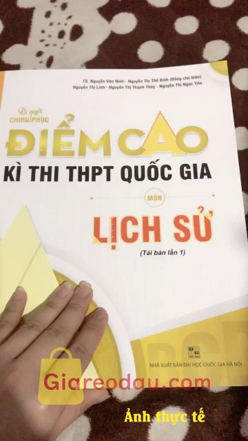 Giảm giá [Mã giảm 30%] Sách bí quyết chinh phục điểm cao kì thi THPT Quốc gia môn Lịch sử. Cách rất ok và đặc biệt là shop giao hàng rất nhanh kiến thức trọng. 