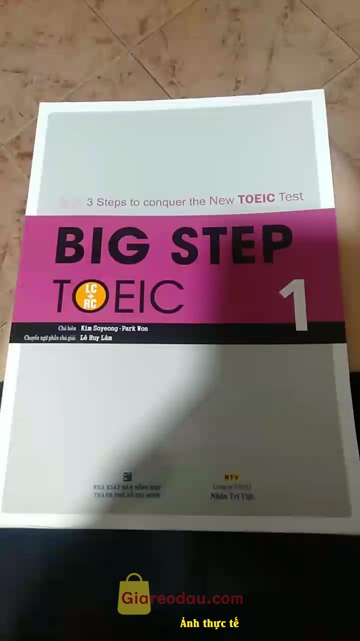 Giảm giá [Mã giảm 24%] Sách Big Step Toeic 1 (LC+RC). Sản phẩm nhận được y như hình, shop giao hàng rất nhanh và gói cẩn. 