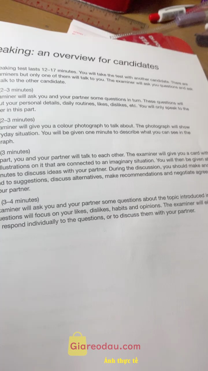 Giảm giá Sách Cambridge B1 Preliminary for Schools 1 (chứng chỉ PET) For the revised 2020 exam (kèm code online). thấy cũng ổn, bài tập trong đây mình chưa làm nhưng thấy kết cấu. 