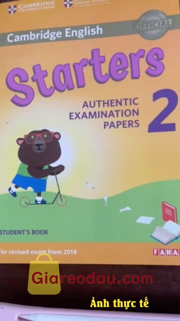 Giảm giá [Mã giảm 10%] Sách Cambridge English Starters 2 for Revised Exam From 2018 Student's Book. Đóng gói cẩn thận hàng giao đúng miêu tả chất lượng tốt giá. 
