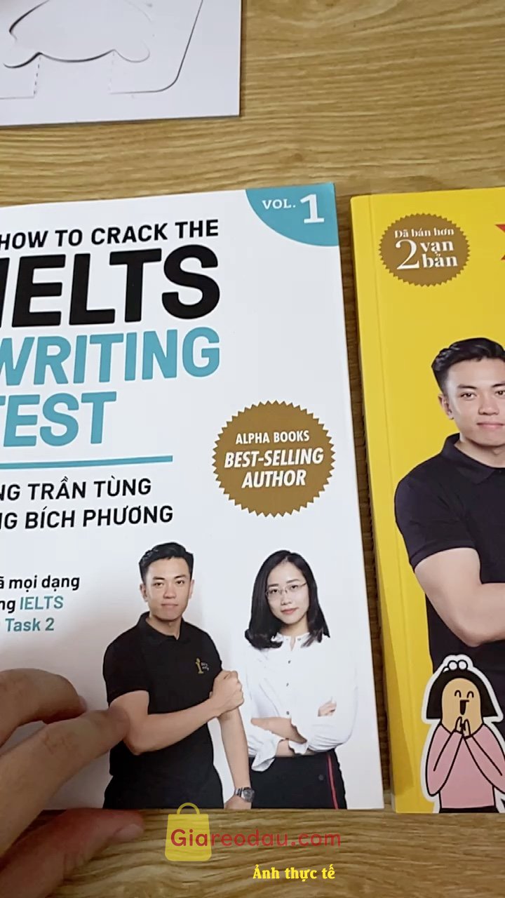 Giảm giá [Mã giảm 25%] Sách Combo How To Crack The IELTS: Writing Test Vol.1 + Speaking Test Part 2. Sản phẩm đẹp, chất lượng, ảnh in rõ nét tuy nhiên giao hàng hơi. 