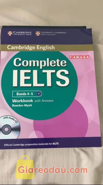 Giảm giá Sách Complete IELTS bands 4-5 - Workbook (sách bài tập). Sach rat chat luong, day du moi thu, rat phu hop de hoc. Đóng gói cẩn thận. 