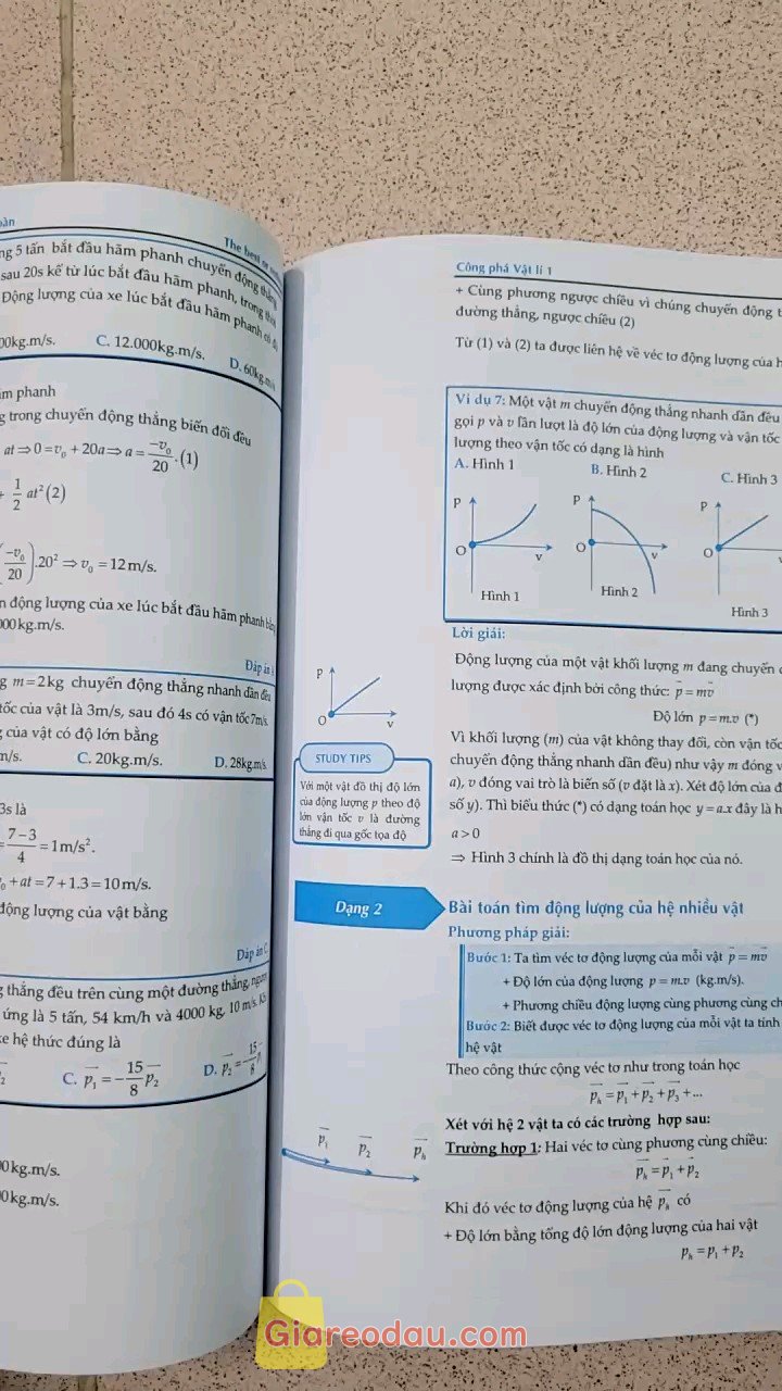 Giảm giá Sách Công phá Vật Lí 1 (lớp 10). Sách in năm 2018 rồi, hiện tại theo mình thấy không còn sát với chương. 