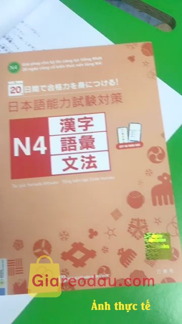 Giảm giá [Mã giảm 28%] Sách Giải Pháp Cho Kỳ Thi Năng Lực Tiếng Nhật - 20 Ngày Củng Cố Kiến Thức Nền Tảng N4. Sách này thì kiến thức khá là cơ bản. Lượng kiến thức khá là. 