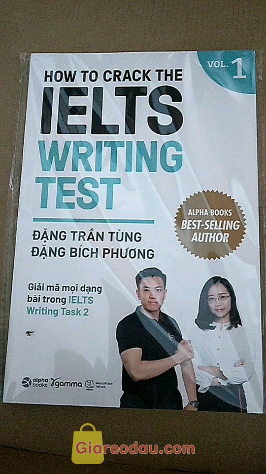 Giảm giá [Mã giảm 25%] Sách > How To Crack The IELTS: Speaking + Writing - Test Vol.1 (Đặng Trần Tùng)(Combo/Lẻ Tuỳ Chọn). Đóng gói kĩ càng , sách cũng cứng cáp nữa , nội dung thì quá tuyệt. 