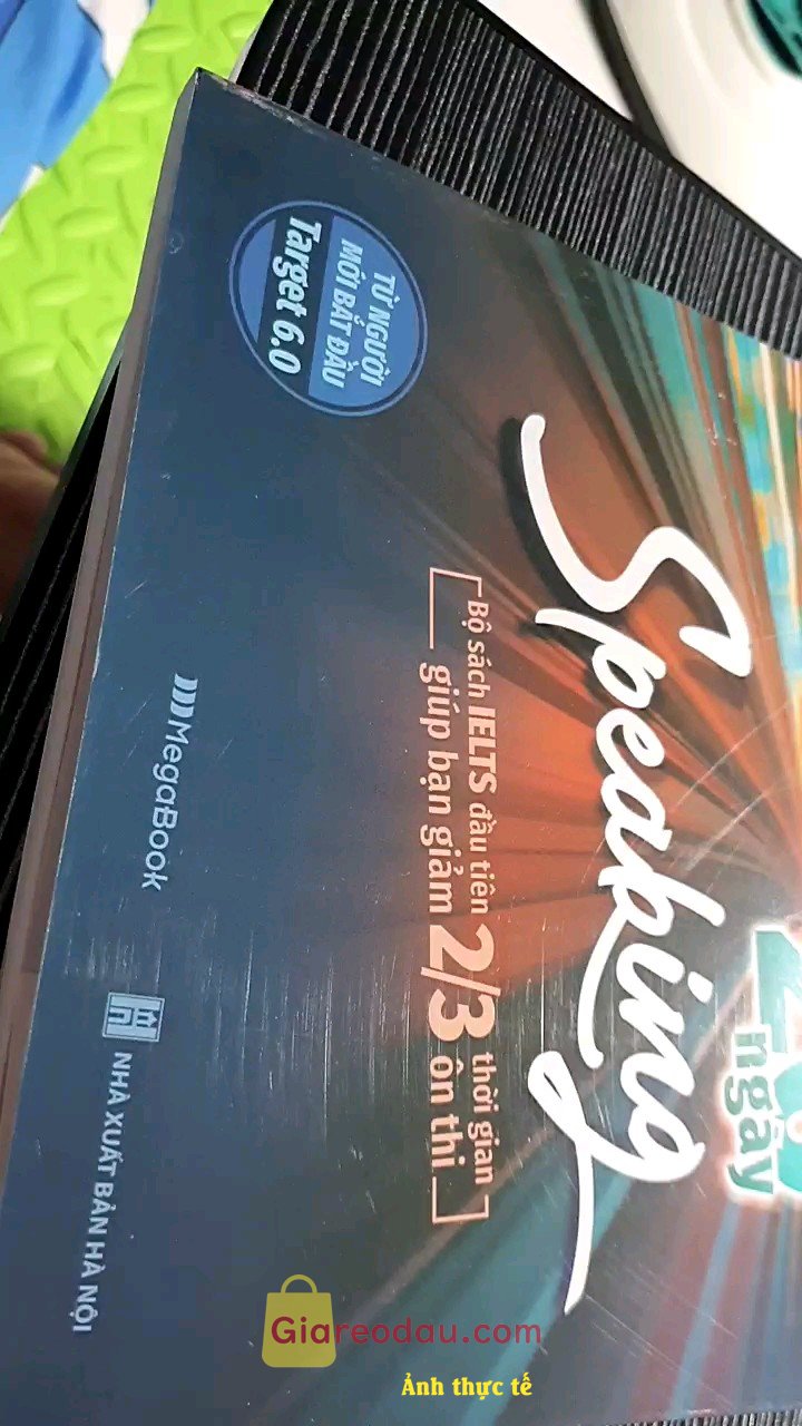 Giảm giá [Mã giảm 14%] Sách IELTS Cấp Tốc 20 Ngày Speaking Megabook. Được bạn review trên tiktok cảm thấy ổn áp nên mình muaa, kênh tiktok. 