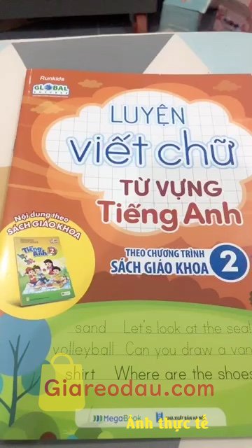 Giảm giá [Mã giảm 14%] Sách Luyện Viết Chữ Từ Vựng Tiếng Anh Theo Chương Trình Sách Giáo Khoa 2 MEGABOOK. Hài lòng khi nhận được hàng sẽ ủng hộ shop vào lần tiếp theo.. 
