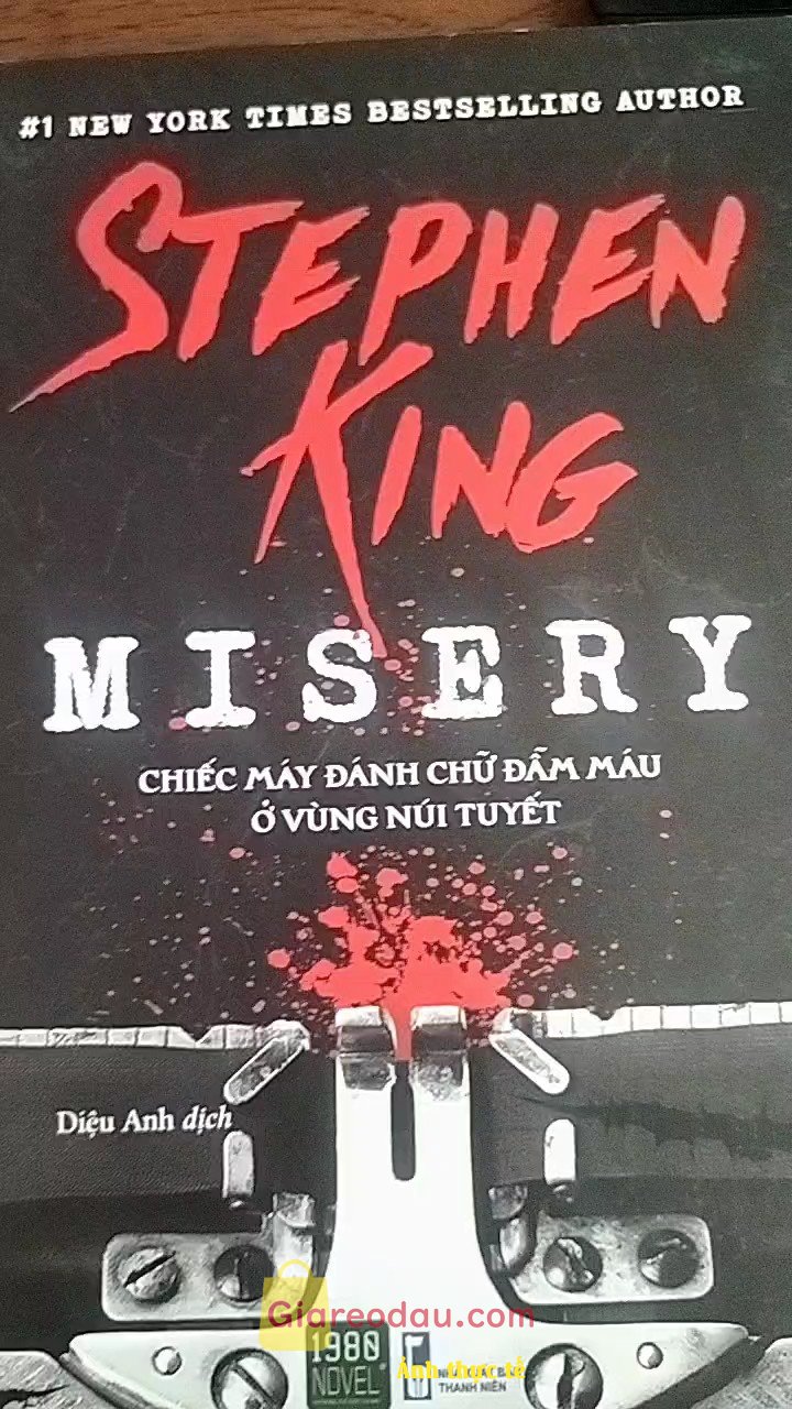 Giảm giá [Mã giảm 27%] Sách Misery Chiếc máy đánh chữ đẫm máu ở vùng núi tuyết Stephen King. Sách nội dung hay, shop đóng gói kĩ, giao hàng nhanh sẽ ủng hộ .. . 
