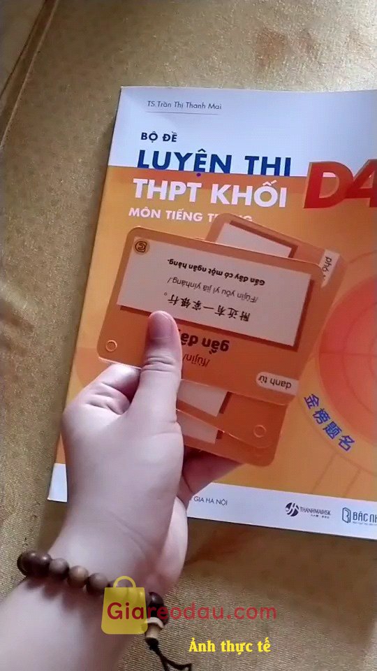 Giảm giá [Mã giảm 40%] Sách- Ôn thi bộ đề minh họa môn tiếng Trung khối D4 ôn luyện thi THPT. sản phẩm đẹp chất lượng từ trong ra ngoài , tổng hợp đc hết. 