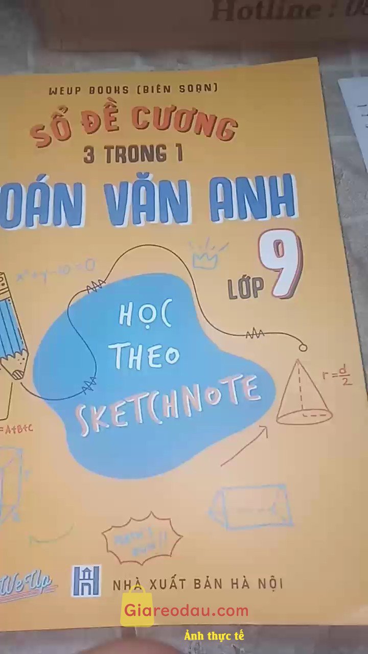 Giảm giá [Mã giảm 6%] Sách Sổ Tay Đề Cương 3 Trong 1 Toán Văn Anh 9- Học Theo SKETCHNOTE. Mình thấy nó cũng rất tiện dụng luôn .Có sketchnote rất dễ hiểu. 