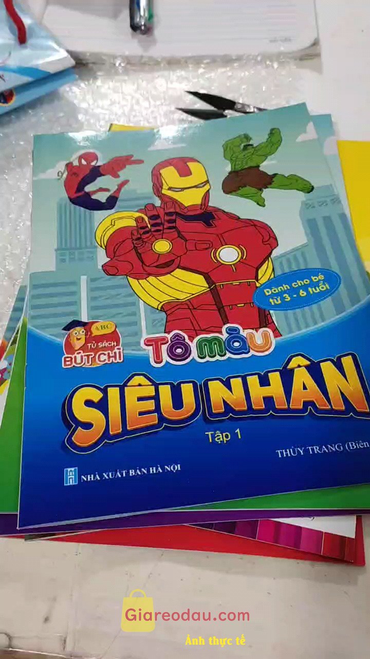 Giảm giá [Mã giảm 50%] Sách Tô màu Siêu Nhân - Tô màu Công Chúa Dành cho bé 2-6 tuổi (6 Cuốn). Giao hàng nhanh. Đóng gói cẩn thận chắc chắn. Sách tô màu đẹp,. 