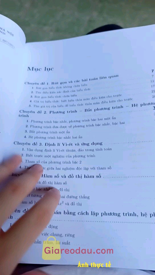 Giảm giá [Mã giảm 22%] Sách Trắc nghiệm Toán 9: Đáp án Lời giải chi tiết Lý thuyết và dạng bài ôn thi vào lớp 10 HOCMAI. Mới xem qua qua thì thấy ổn áp phết ạ, sách chia theo từng chuyên. 