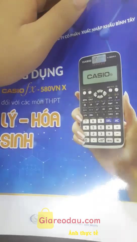 Giảm giá [Mã giảm 23%] Sách Ứng Dụng Casio Fx 580Vn X Đối Với Các Môn THPT Lý Hóa Sinh. Sách okila lắm mùi thơm kinh khủng khiếp . Cách bấm máy tính dễ hiểu. 