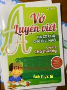 Giảm giá [Mã giảm 14%] Sách Vở Luyện Viết Hạ Cỡ Chữ Chữ Ô Li Nhỏ Quyển 2: Chữ Thường MEGABOOK. Trang vở dày dặn, đẹp, ô ly rõ ràng, vở có kèm tickers nên bé thích. 