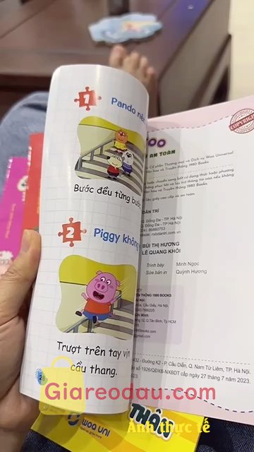 Giảm giá [Mã giảm 27%] Sách Wolfoo Học Cách Bảo Vệ Bản Thân. Sách màu vẽ sặc sỡ. Nội dung giáo dục. Các bé đều thích 😂🤣.. 