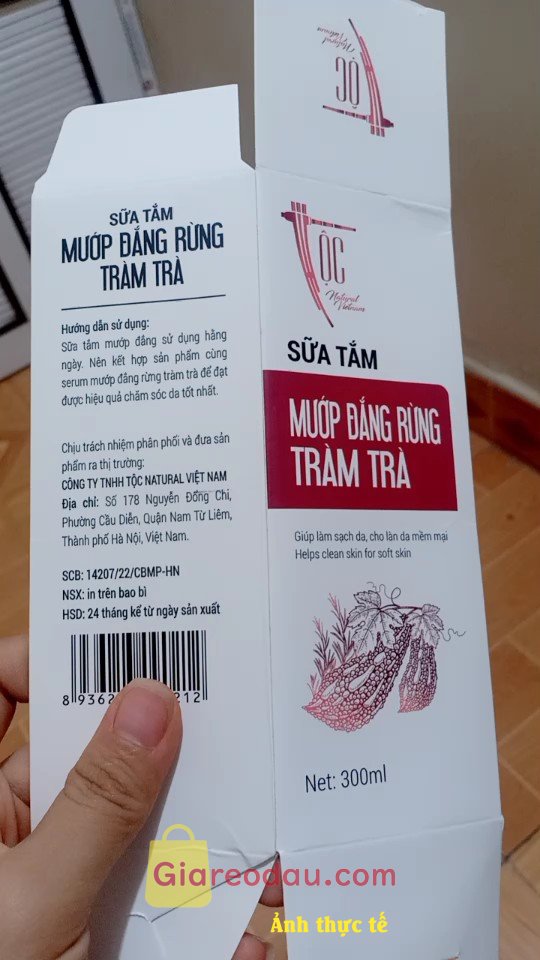 Giảm giá [Mã giảm 30%] Sữa tắm Mướp đắng rừng & Tràm trà Cao Bằng TỘC Natural sạch khuẩn - giảm mụn và viêm nang lông 300ml. Mới mua lần đầu thấy quảng cáo nhiều nên sử dụng mong là hợp. 