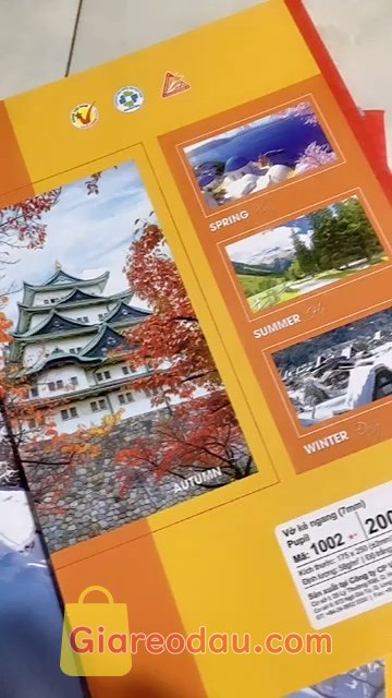 Giảm giá [Mã giảm 51%] Vở kẻ ngang 200 trang Hồng Hà - 1 quyển - 1004 - 4 mùa - vở ghi chép học sinh - sinh viên - MIYABI STORE. Sop giao nhanh du so lương chat lương đẹp rất OK hai lòng ve sp. Vở dep. 