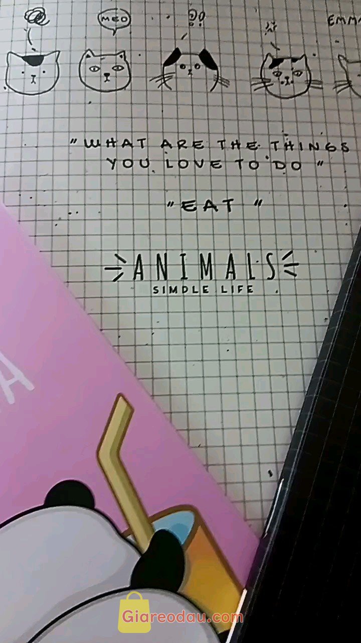 Giảm giá Vở ô ly tập học sinh FUTUREBOOK A5 4 ô ly 100gsm 96 trang - B5 4 ô ly 80gsm 200 trang (Cả bìa) vở đóng kim Animals. Shop giao hàng khá nhanh, tập viết giấy khá dày, săn sale nên cũng khá. 