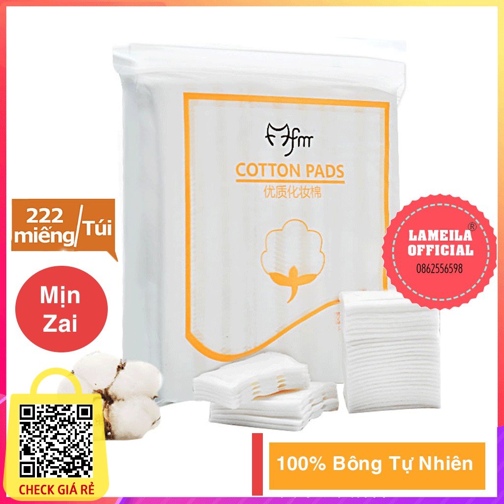 Bông tẩy trang Lameila 222 miếng