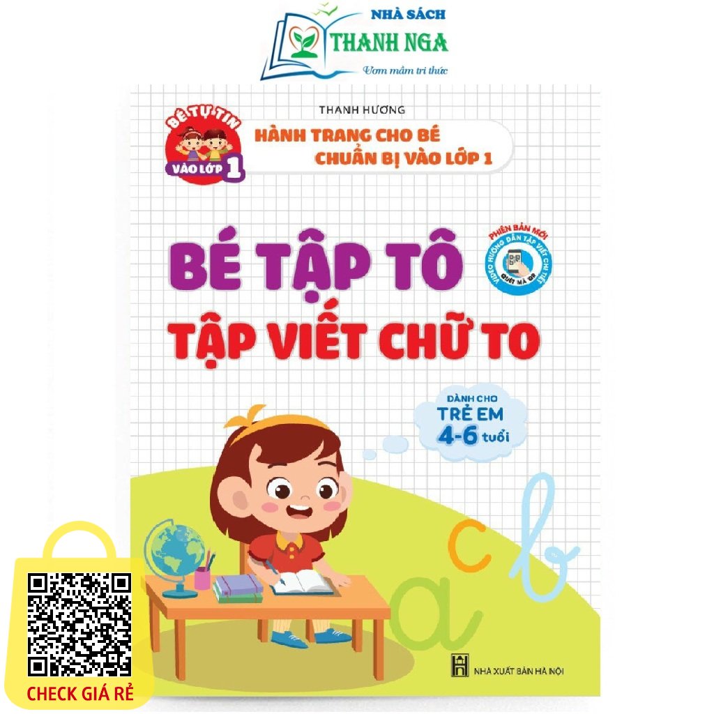 Sách Bé Tập Tô Tập Viết Chữ To Dành cho trẻ từ 4-6 tuổi