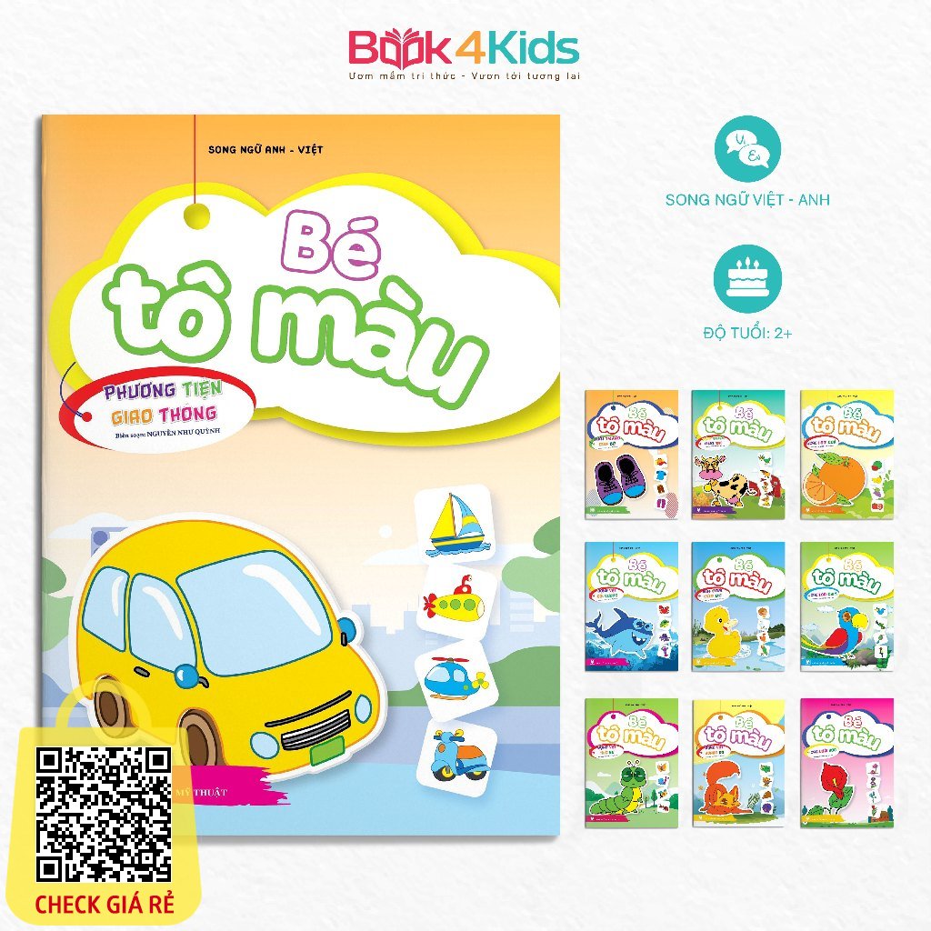 Sách – Bộ 10 Cuốn Bé Tập Tô Màu – Dành Cho Trẻ 3-4-5-6 Tuổi
