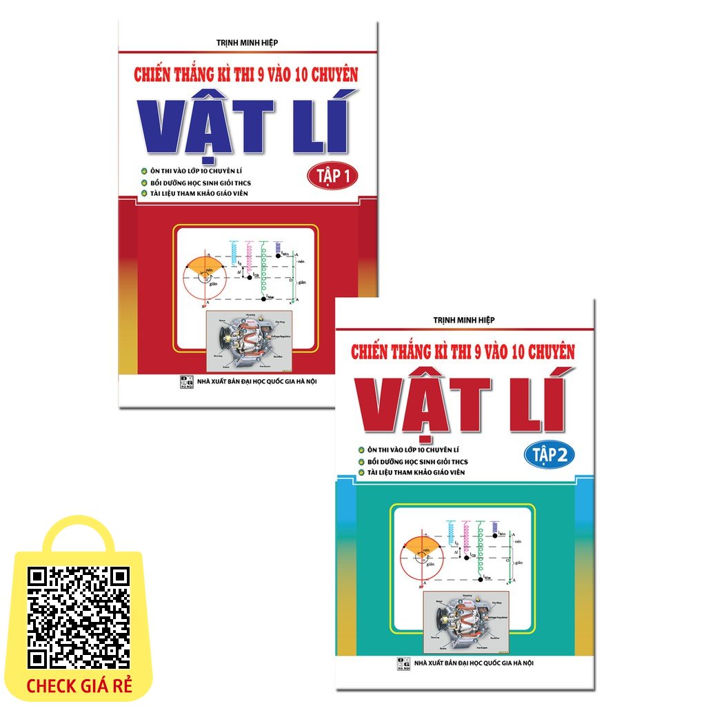 Sách Combo Chiến Thắng Kì Thi 9 Vào 10 Chuyên Môn Vật Lí ( Tập 1+ Tập 2)