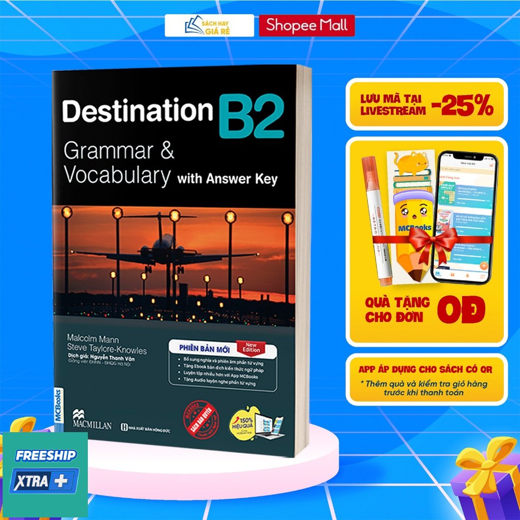 Sách Destination B2 Grammar and Vocabulary (Kèm Đáp Án) Tặng Audio và bài tập thực hành MCBooks