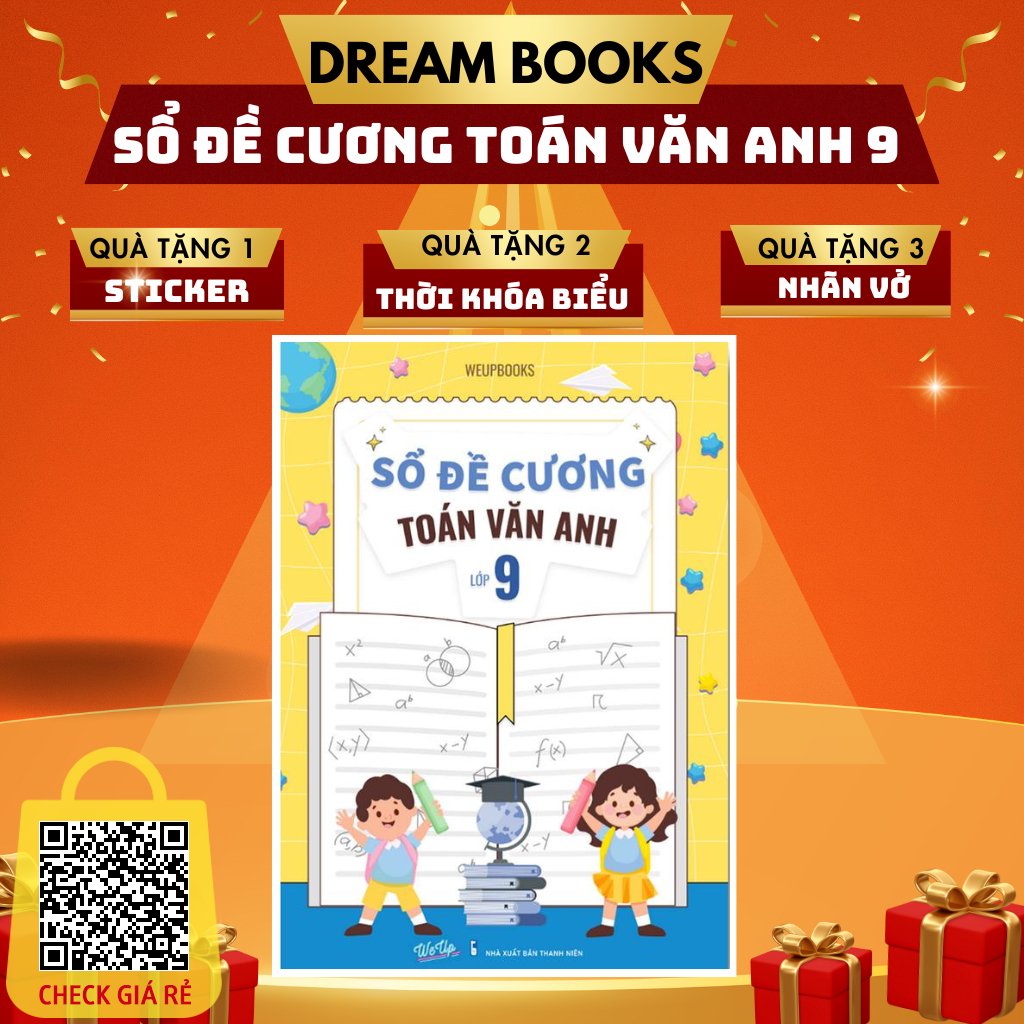 Sách - Sổ Đề Cương Toán Văn Anh Lớp 9- Ôn Thi Cấp Tốc Vào Lớp 10