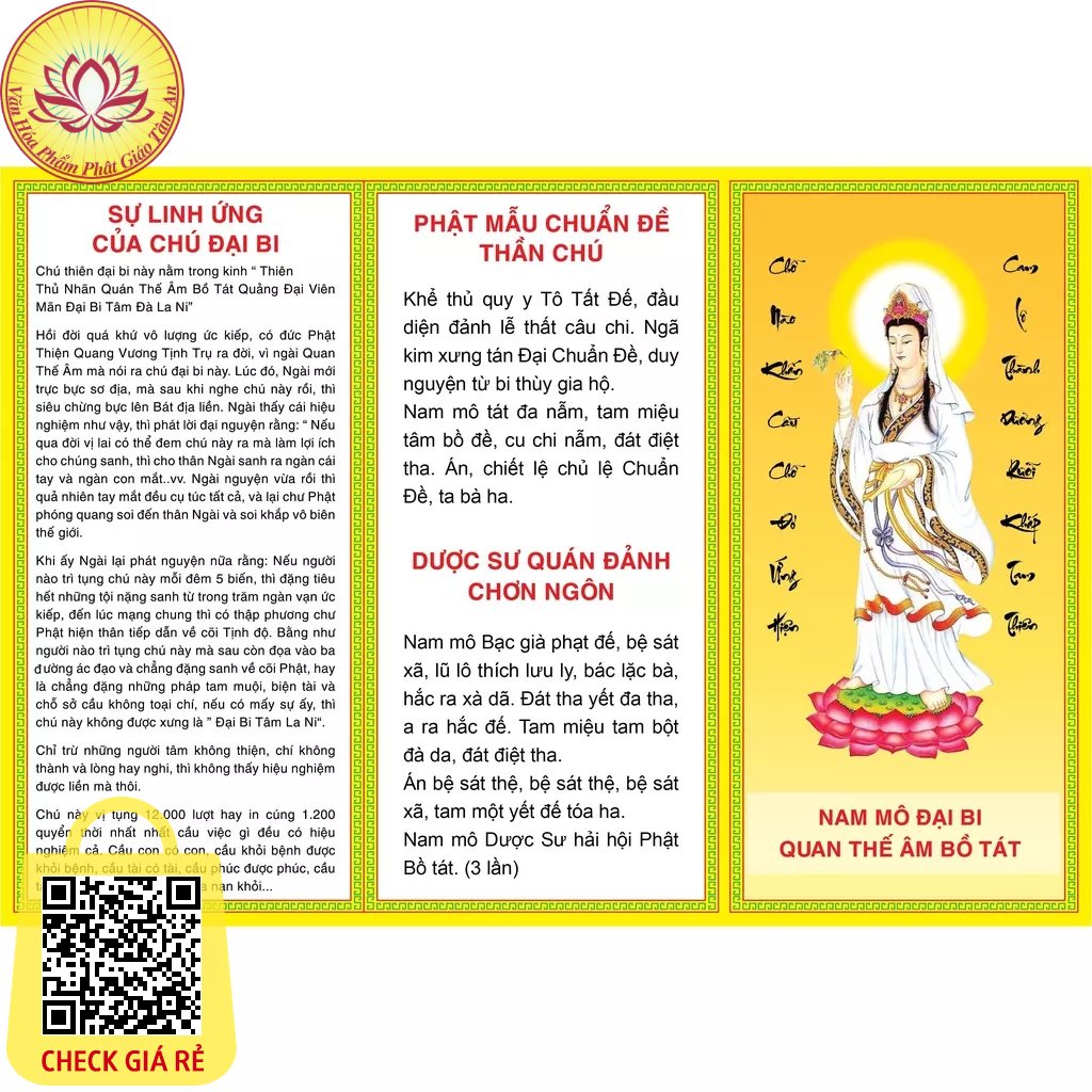 Sách Tờ Chú Đại Bi khổ A4