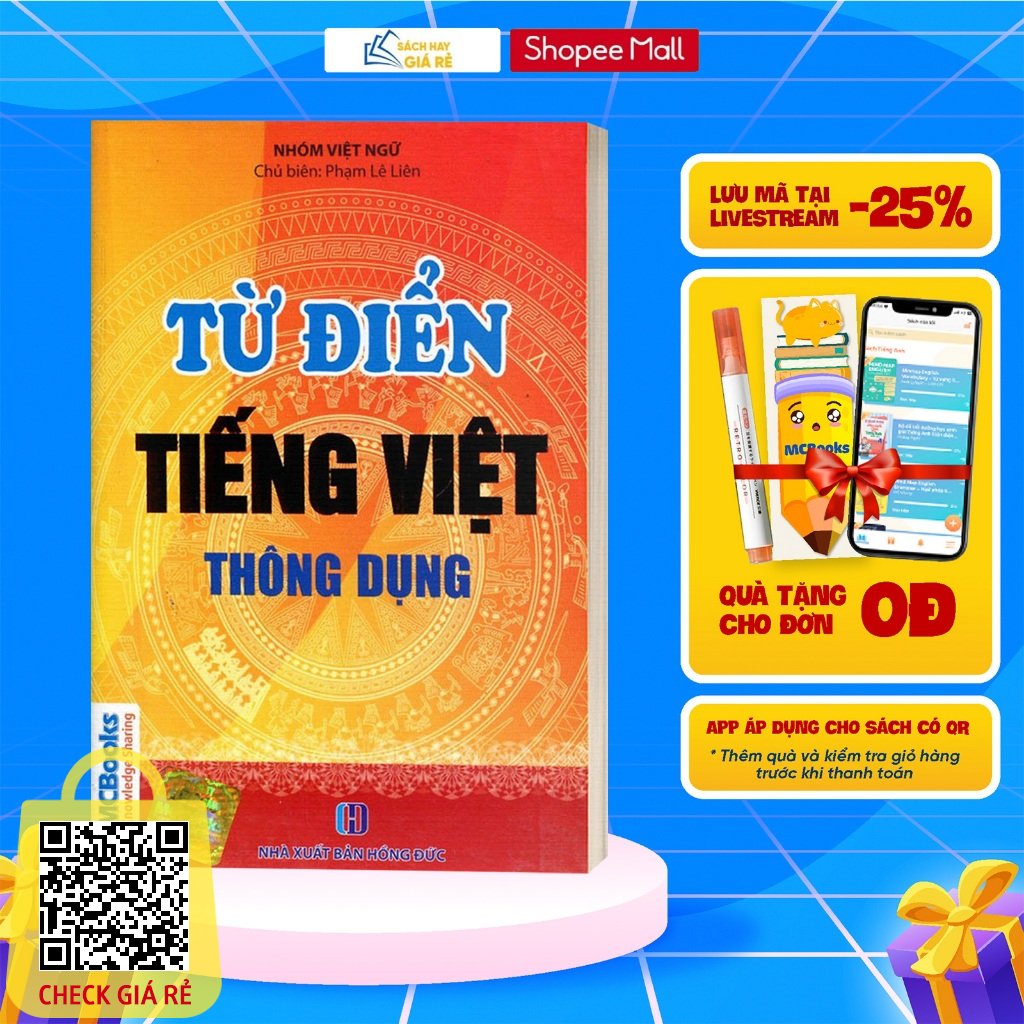 Sách Từ Điển Tiếng Việt Thông Dụng ( Bìa Đỏ ) - MCBooks